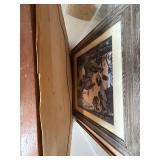 Lot of Assorted Vintage Framed Wall Arts Wildlife and Classic Cars