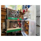 Vintage Christmas Holiday Decor Lot Animated Santa Dept 56 Billy Buttons