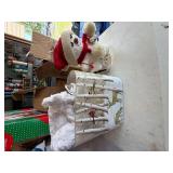 Vintage Christmas Holiday Decor Lot Animated Santa Dept 56 Billy Buttons