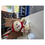 Vintage Christmas Holiday Decor Lot Animated Santa Dept 56 Billy Buttons