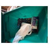 Box Lot of Assorted Christmas Decor Lights Village House Santa