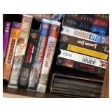Assorted VHS Tape Lot Movies Box Sets Exercise Sports Training