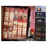 Assorted VHS Tape Lot Movies Box Sets Exercise Sports Training