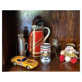 Vintage Golf Collectibles Lot RC Car Pewter Barware Indy 500 Can