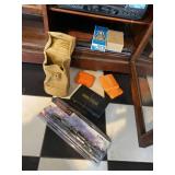 Mixed Hunting Accessories Lot Tasco 3-9x40 Scope Powder Flask Gear