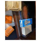 Mixed Hunting Accessories Lot Tasco 3-9x40 Scope Powder Flask Gear