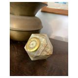 Lot of Assorted Decorative Home Decor Vase Onyx Clock Pottery