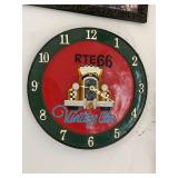 Lot of Assorted Wall Decor Route 66 Clock & Rustic Bird Plaque