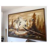 Walter Sherwood Mountain Landscape Painting Framed 42x61