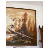 Walter Sherwood Mountain Landscape Painting Framed 42x61