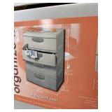 Sterilite OrganiZe-It 4 Drawer Plastic Storage Cabinet 35.5in