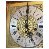 Ridgeway Grandfather Floor Clock Wood Case Roman Dial Approx 6 Ft