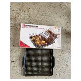Outdoor Living Rib Rack & Shish Kabob Grill Tray Set 805-F w/ Box