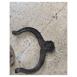 Antique Cast Iron Farm Dinner Bell w/ Yoke Hanger MDB & Co Cincinnati
