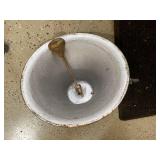 Antique Cast Iron Farm Dinner Bell w/ Yoke Hanger MDB & Co Cincinnati