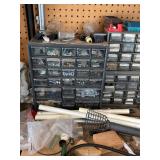 Lot of Assorted Workbench Hardware Parts Organizers & Shop Supplies