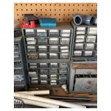 Lot of Assorted Workbench Hardware Parts Organizers & Shop Supplies