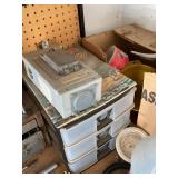 Lot of Assorted Workbench Hardware Parts Organizers & Shop Supplies