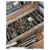 Lot of Assorted Workbench Hardware Parts Organizers & Shop Supplies