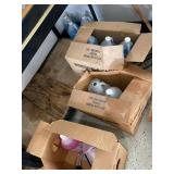 Box Lot of Assorted Windshield Washer Fluid Gallon Jugs