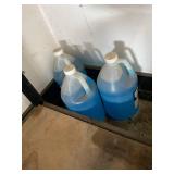 Box Lot of Assorted Windshield Washer Fluid Gallon Jugs