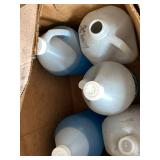 Box Lot of Assorted Windshield Washer Fluid Gallon Jugs