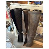 Assorted Heavy Rubber Matting Rolls Shop Utility Floor Runner Lot