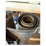 Assorted Heavy Rubber Matting Rolls Shop Utility Floor Runner Lot