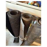 Assorted Heavy Rubber Matting Rolls Shop Utility Floor Runner Lot