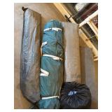 Assorted Camping Tent & Canopy Shelter Bag Lot w/ Poles Tarps