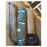 Assorted Camping Tent & Canopy Shelter Bag Lot w/ Poles Tarps