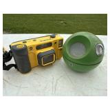 Vintage Panasonic Panapet 70 Radio & Minolta Weathermatic Camera