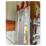 Pair of 6ft Aluminum Folding Loading Ramps w/ Safety Straps 1200 lb