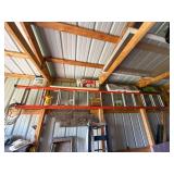 Fiberglass Extension Ladder & Vintage Wood Step Ladder Lot