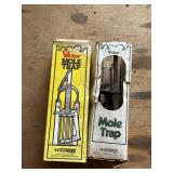 Vintage Victor Mole Traps Woodstream Boxed Pest Control Set