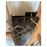 Chain Link Fence Fabric with Steel Fence Posts Salvage Lot
