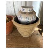 Lot of Assorted Ceramic & Terracotta Planters Flower Pots Garden Decor