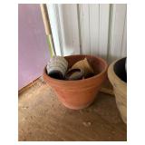 Lot of Assorted Ceramic & Terracotta Planters Flower Pots Garden Decor