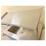 Stainless steel Breakfast display cart on heavy duty castors