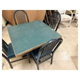 Restaurant table and chairs