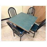 Restaurant table and chairs