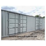 ZNCU4010774 // 40 Ft Shipping Container with 2 Side Doors, 40HC, Single Trip