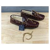 Sperry Men's Shearling Moccasin Brown Slippers, Size 13 - New