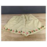 Women's Yellow Blouse & Short Set, Size Medium - Brand New
