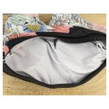Black Floral Women's Two-Piece Bathing Suit Size S - Brand New