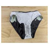Black Floral Women's Two-Piece Bathing Suit Size S - Brand New