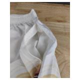 Wavy Stripe Women's Short Sleeve Button Up Shirt and Short Set Size M - Brand New