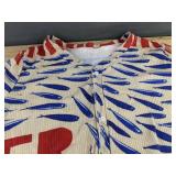 Men's Button Up Textured Fresh Fish Knitwear Sweater Size L - Brand New