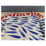 Men's Button Up Textured Fresh Fish Knitwear Sweater Size L - Brand New