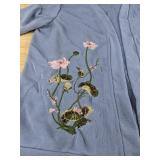 Women's Two Piece Blue Sweater Set Size S - Brand New